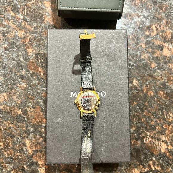 Movado Gold and Black Watch - Picture 5 of 6